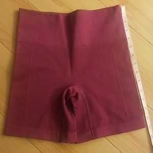 Lululemon burgundy athletic shorts